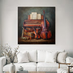 Musikalische Instrumente Arrangiert Piano Cello Klavier Saxophon Trommel