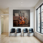 Musikalische Instrumente Im Kunstvollen Setting