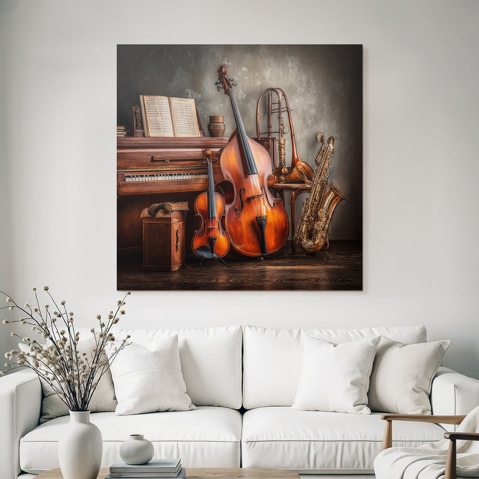 Musikalische Instrumente Im Kunstvollen Setting
