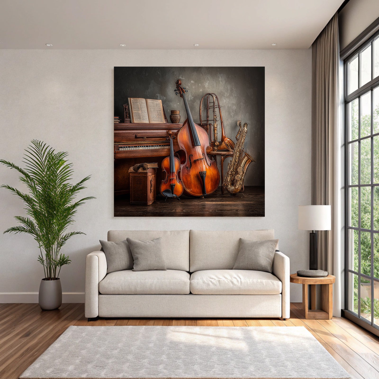 Musikalische Instrumente Im Kunstvollen Setting