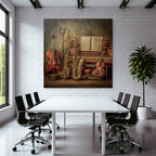 Musikinstrumente Sammlung Near Piano Vintage Ästhetik