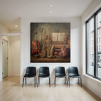 Musikinstrumente Sammlung Near Piano Vintage Ästhetik