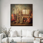 Musikinstrumente Sammlung Near Piano Vintage Ästhetik