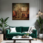 Musikinstrumente Sammlung Near Piano Vintage Ästhetik