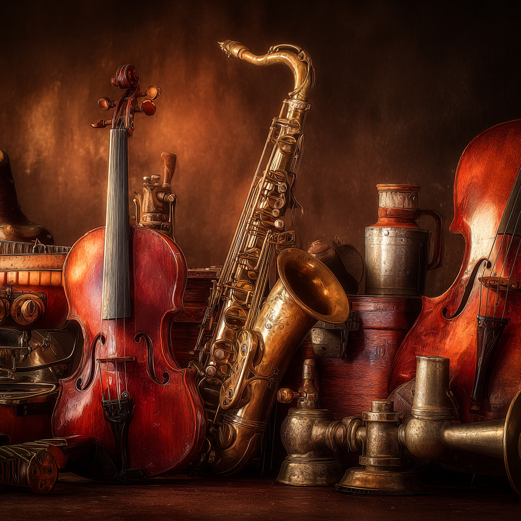 Musikinstrumente Vintage Atmosphäre | Musik und Instrumente | Themen und Hobbys