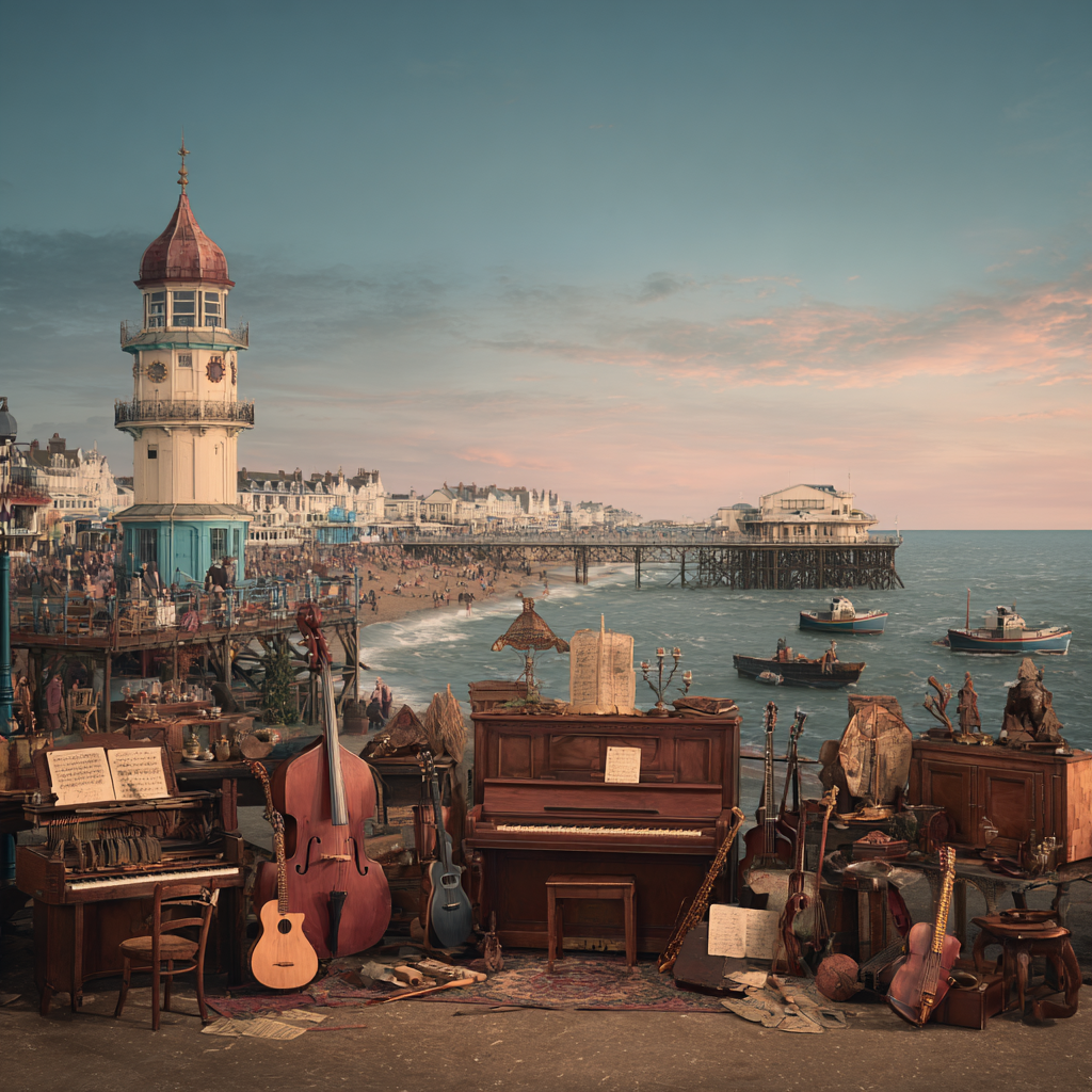 Strand Musik Kultur Historischer Pier Beach Life | Musik und Instrumente | Themen und Hobbys