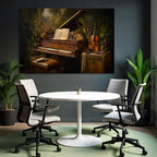 Grand Piano In Tropical Interior Musical Scene
