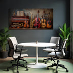 Musikalische Instrumente Sammlung Vintage Ästhetik