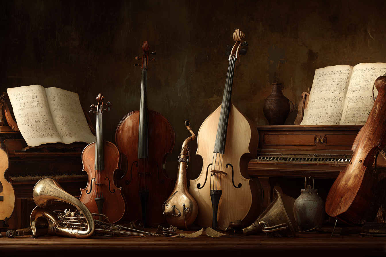 Musikalische Instrumente Und Notenblätter | Musik und Instrumente | Themen und Hobbys