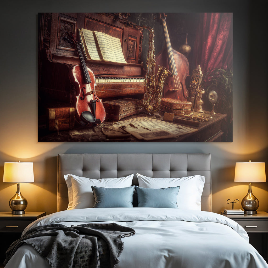 Musikalische Instrumente Vintage Ambiente