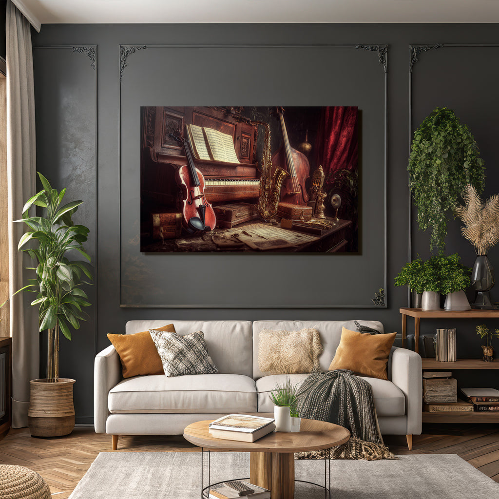 Musikalische Instrumente Vintage Ambiente