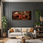 Musikalische Instrumente Vintage Musikzimmer