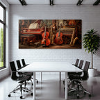 Musikalische Instrumente Vintage Musikzimmer