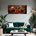 Musikalische Instrumente Vintage Musikzimmer