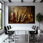 Musikinstrumente Saxophone Geige Gitarre Flote