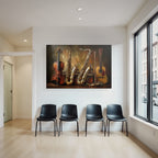 Musikinstrumente Saxophone Geige Gitarre Flote