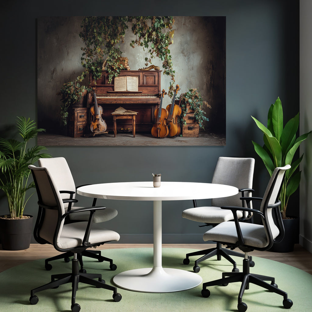 Vintage Piano Musik Natur Umgebung Kunstvolle Atmosphäre