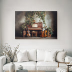 Vintage Piano Musik Natur Umgebung Kunstvolle Atmosphäre