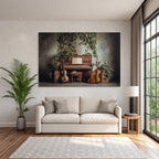 Vintage Piano Musik Natur Umgebung Kunstvolle Atmosphäre