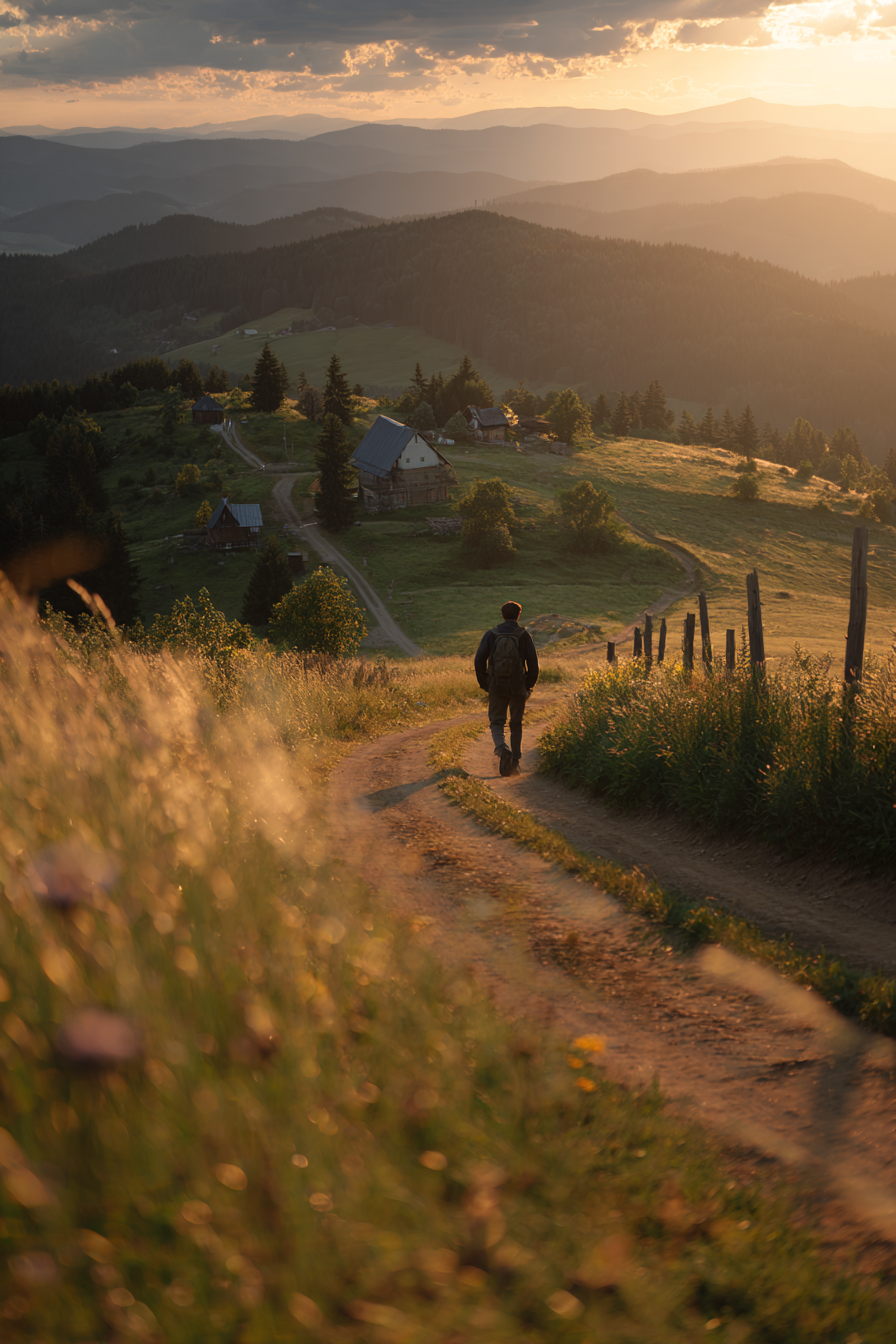 Friedliche Landschaft Beim Abschied Des Tages | Reisen und Outdoor | Themen und Hobbys