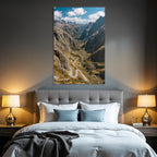 Winding Road Mountainous Landscape Scenic View