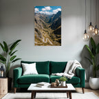 Winding Road Mountainous Landscape Scenic View