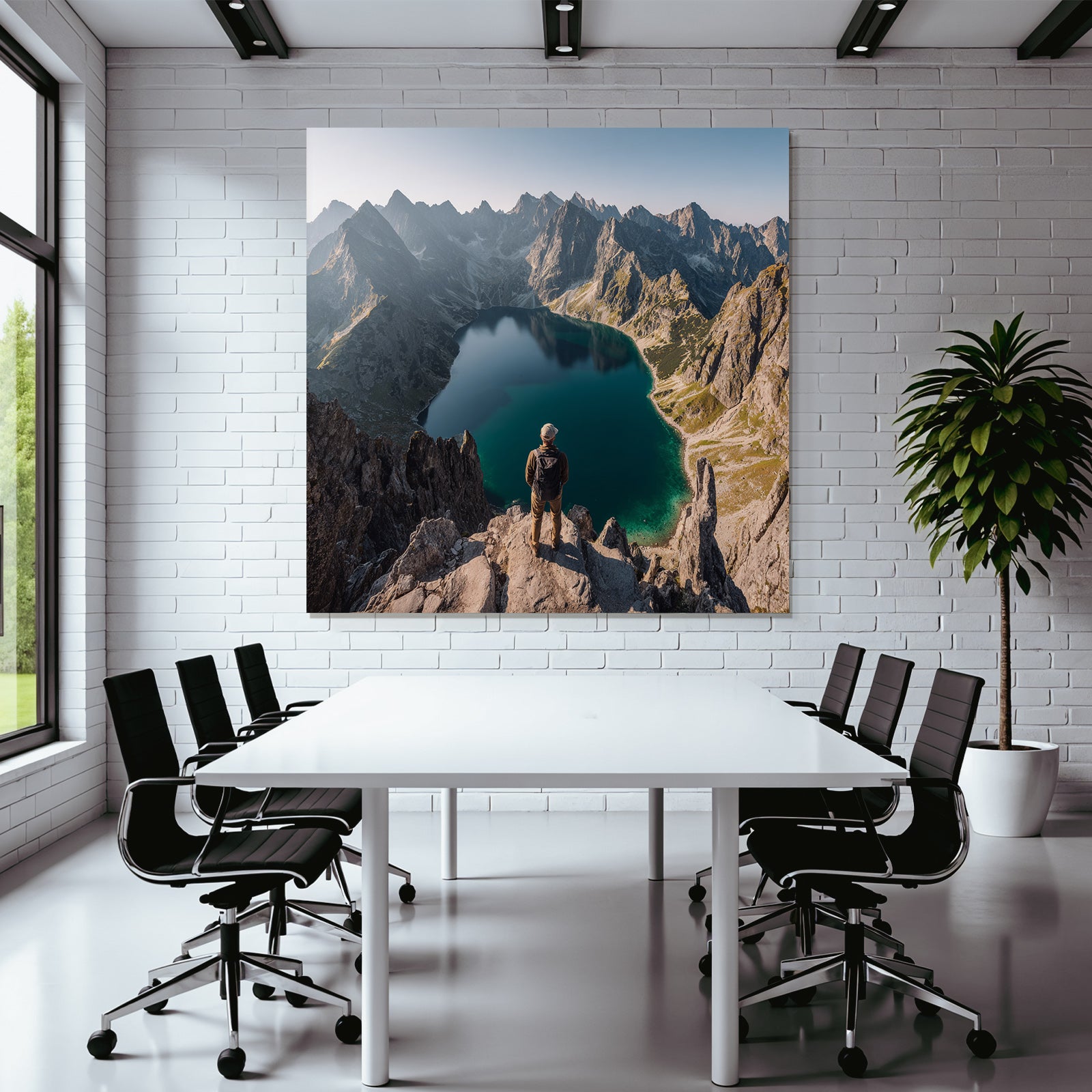 Breathtaking Berglandschaft Mit See Und Abenteürlicher Tranquility