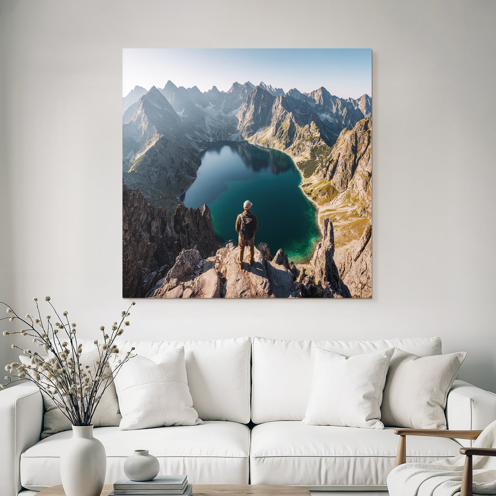Breathtaking Berglandschaft Mit See Und Abenteürlicher Tranquility