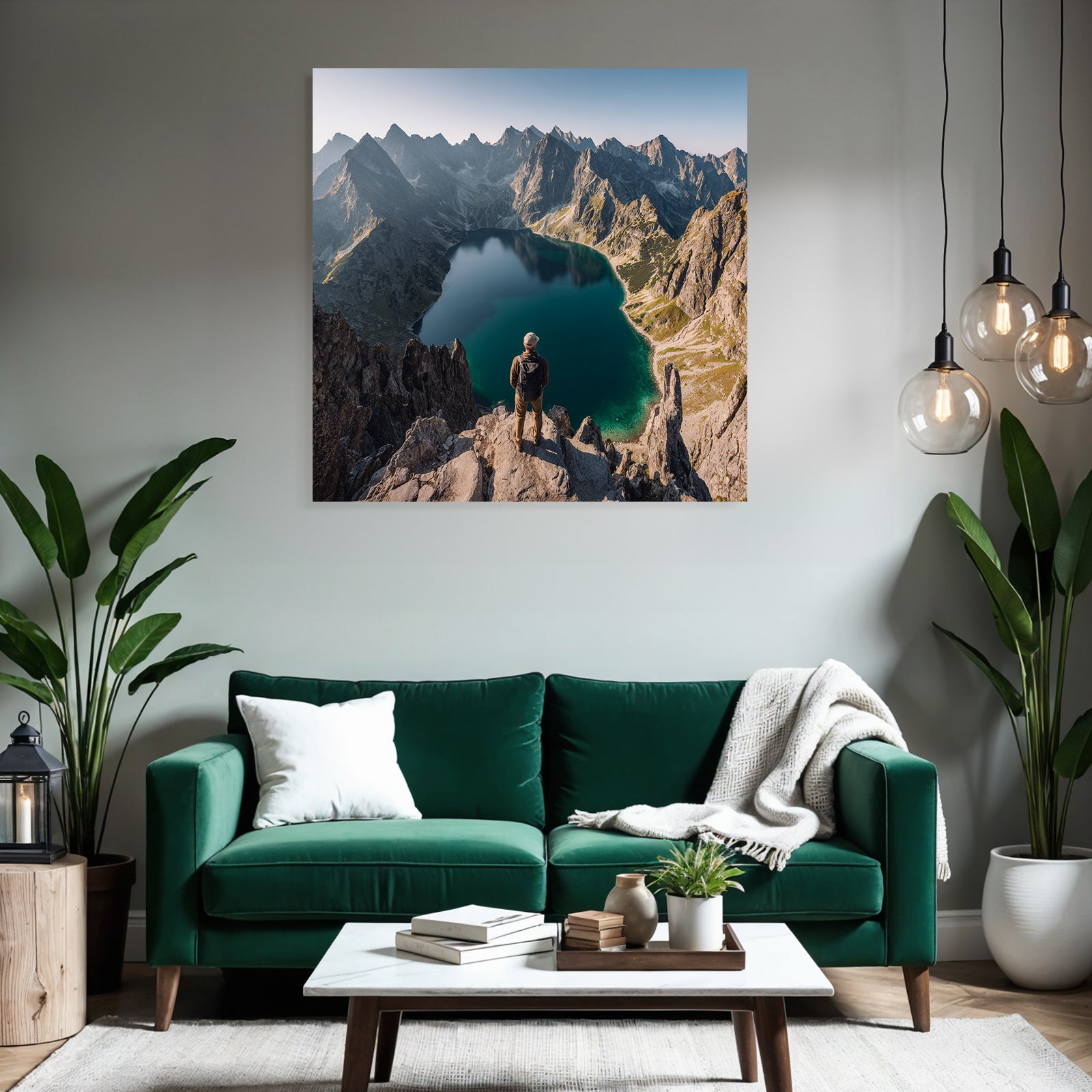 Breathtaking Berglandschaft Mit See Und Abenteürlicher Tranquility