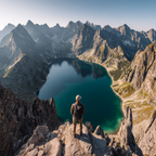 Breathtaking Berglandschaft Mit See Und Abenteürlicher Tranquility | Reisen und Outdoor | Themen und Hobbys