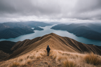 Bergblick Über Den See Umgeben Von Hügeln Und Mountains | Reisen und Outdoor | Themen und Hobbys