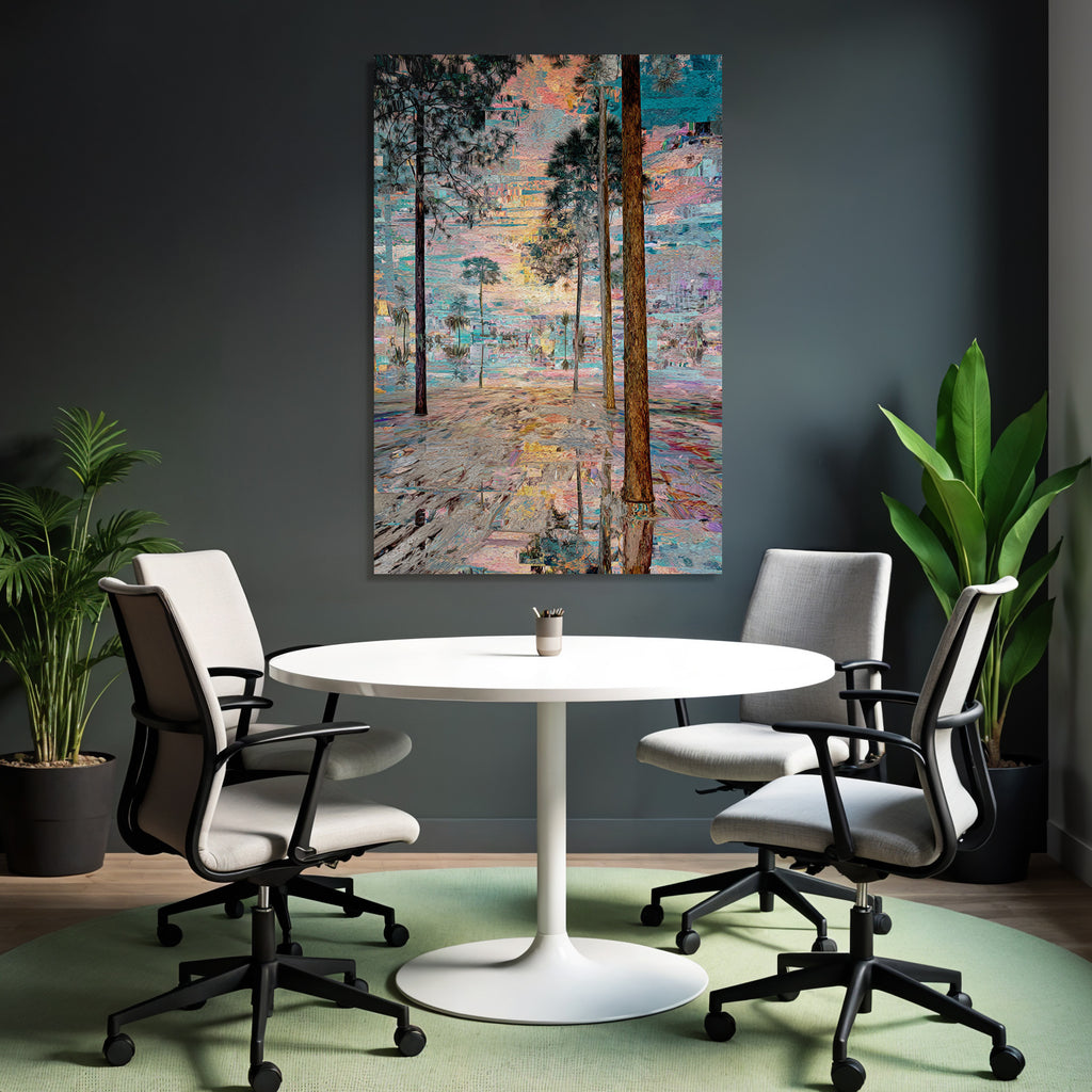 Abstrakte Waldszene Impressionistische Kunst Dreamy Surrrealistisch