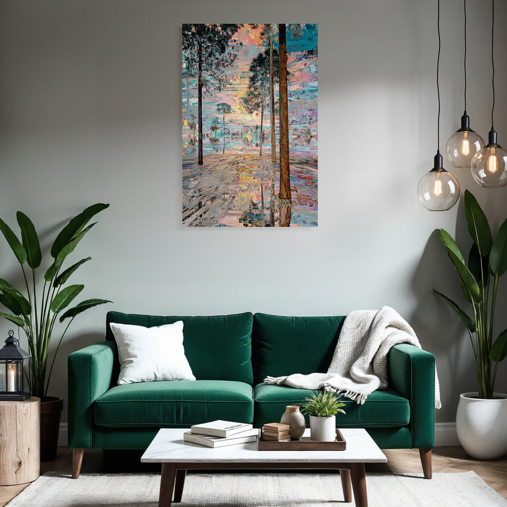 Abstrakte Waldszene Impressionistische Kunst Dreamy Surrrealistisch