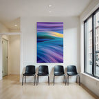 Fliessende Farben Wellen Bewegung Abstracte Kunst