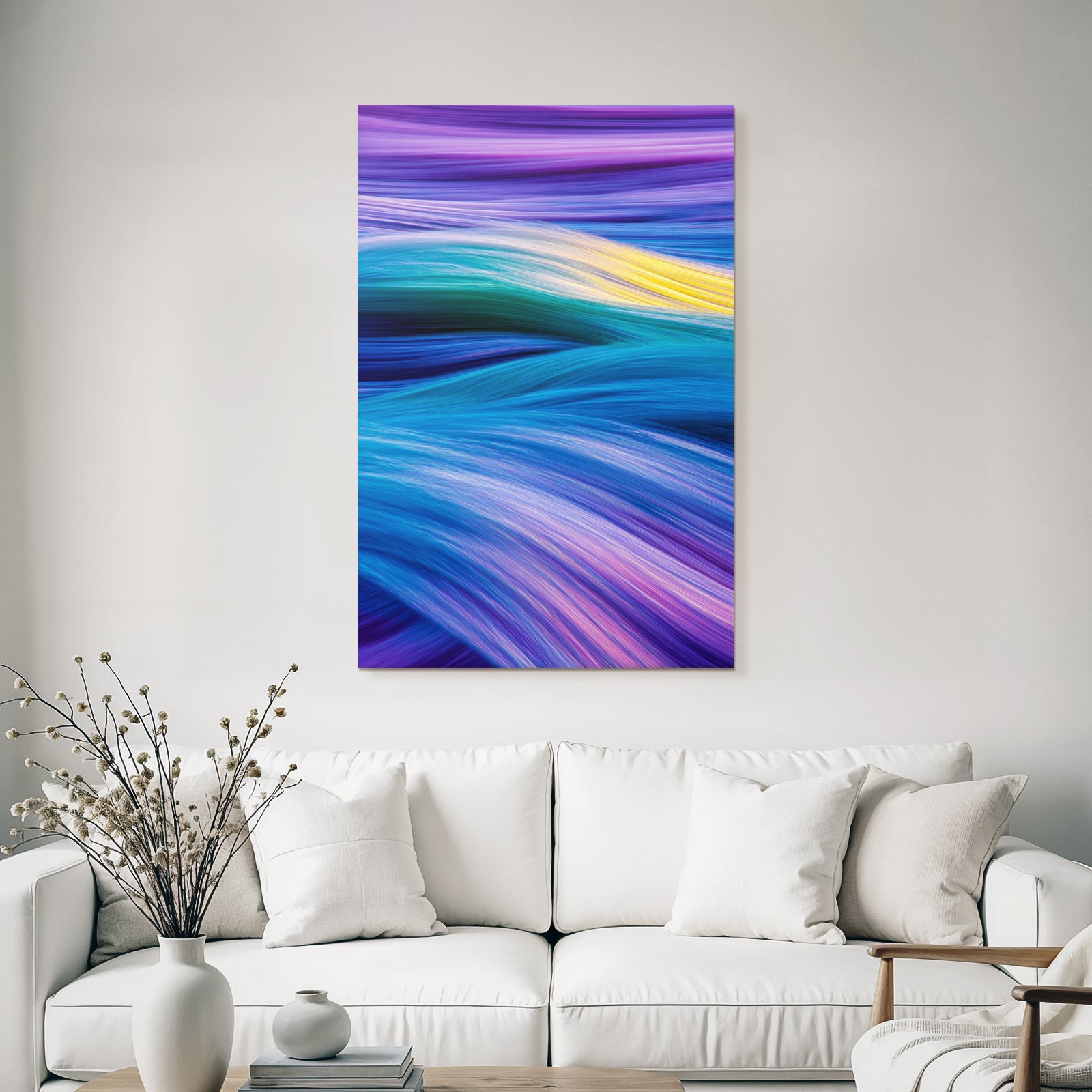 Fliessende Farben Wellen Bewegung Abstracte Kunst