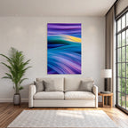 Fliessende Farben Wellen Bewegung Abstracte Kunst