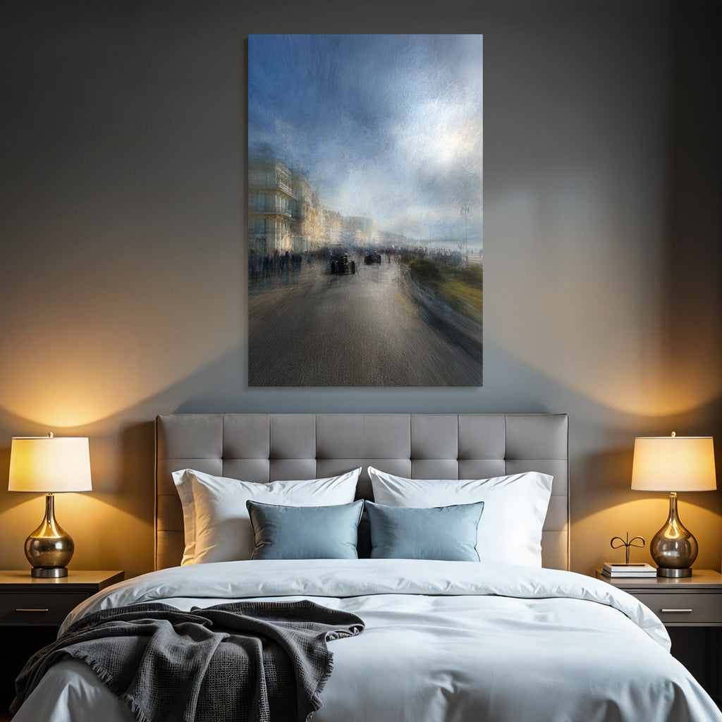 Rennen Am Strand Vintage Autos Wolkiger Himmel