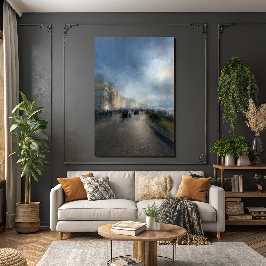 Rennen Am Strand Vintage Autos Wolkiger Himmel