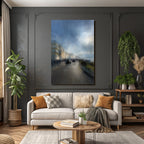 Rennen Am Strand Vintage Autos Wolkiger Himmel