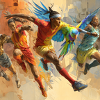 Athleten Mit Parrot Im Sport Event Ausschnitt | Sport und Bewegung | Themen und Hobbys