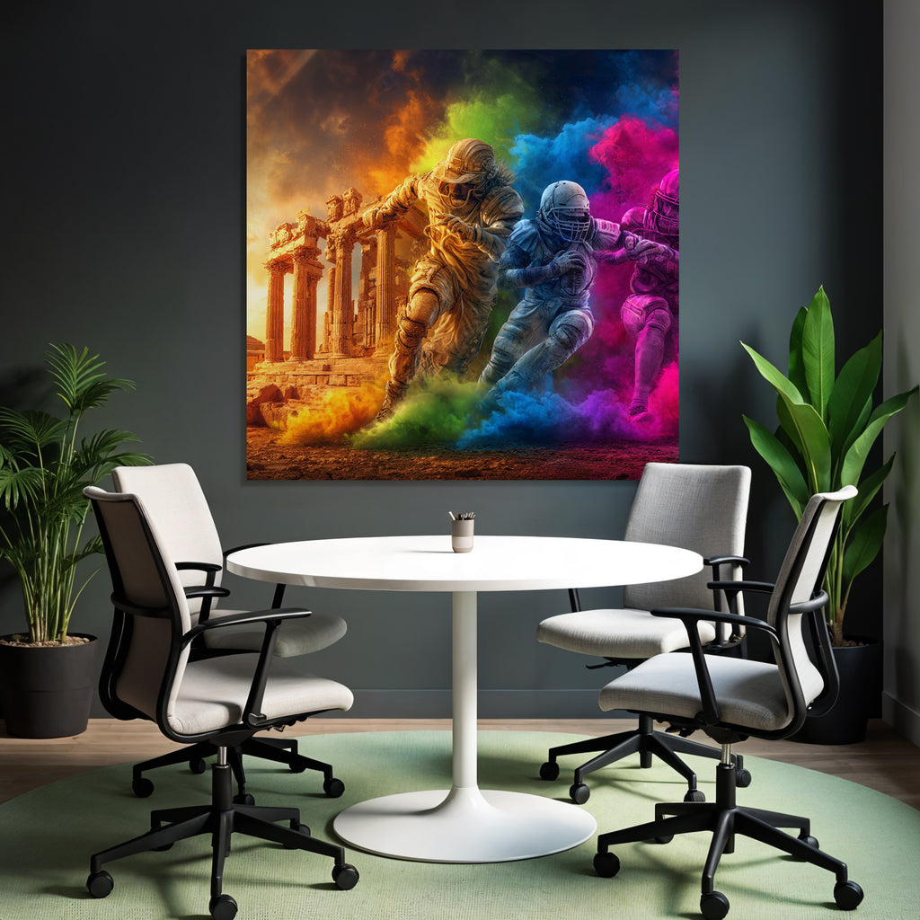 Fantastische Szene Antike Architektur Modern Sport