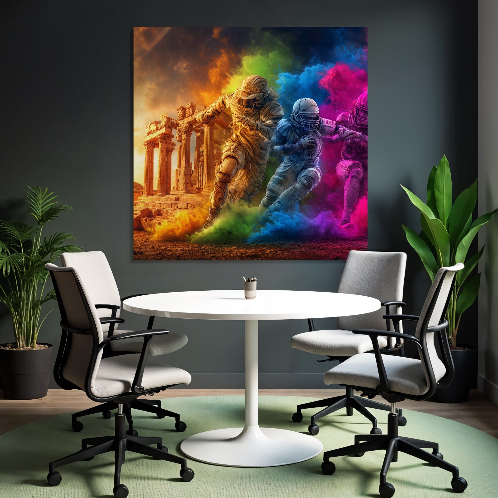 Fantastische Szene Antike Architektur Modern Sport