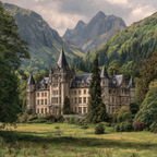 Grosses Ornate Schloss In Einer Idyllischen Landlandschaft | Sport und Bewegung | Themen und Hobbys