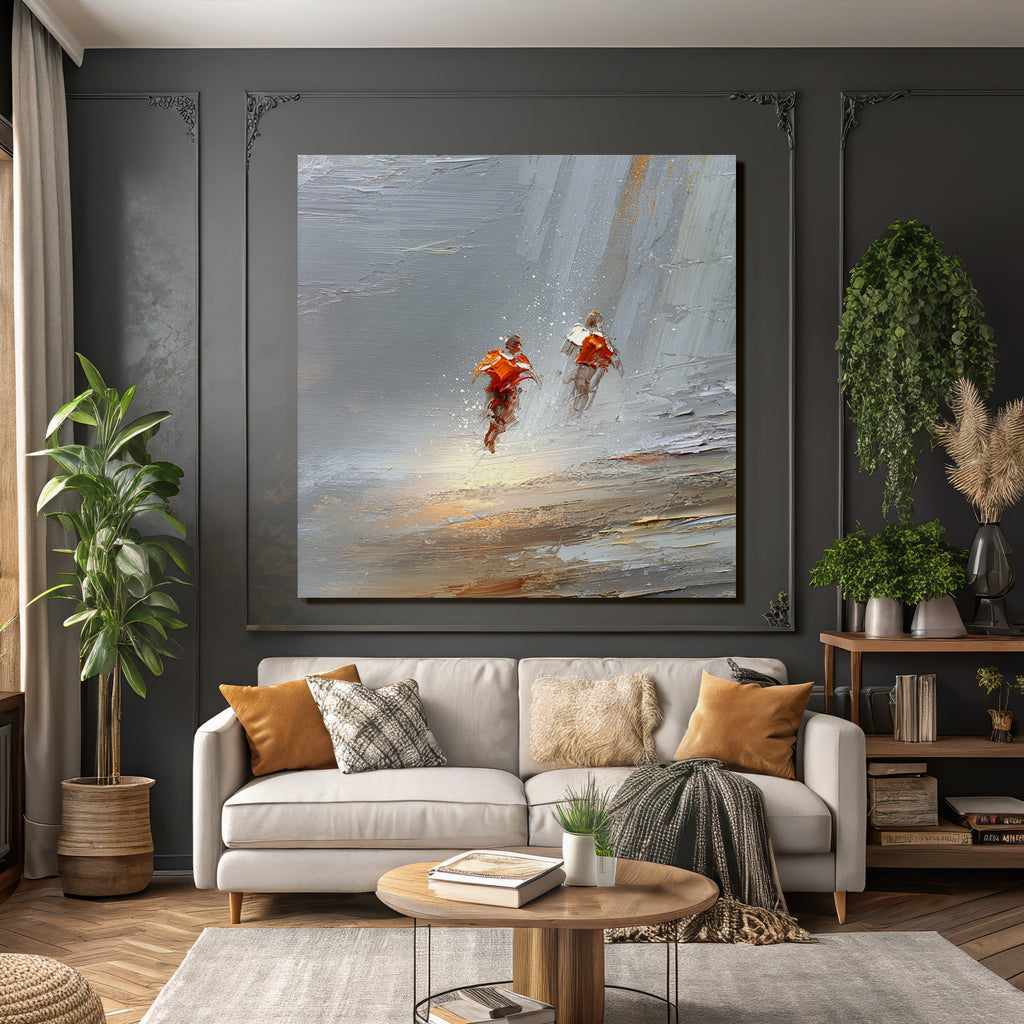 Laue Freiheit In Der Bewegung Abstracte Malerei