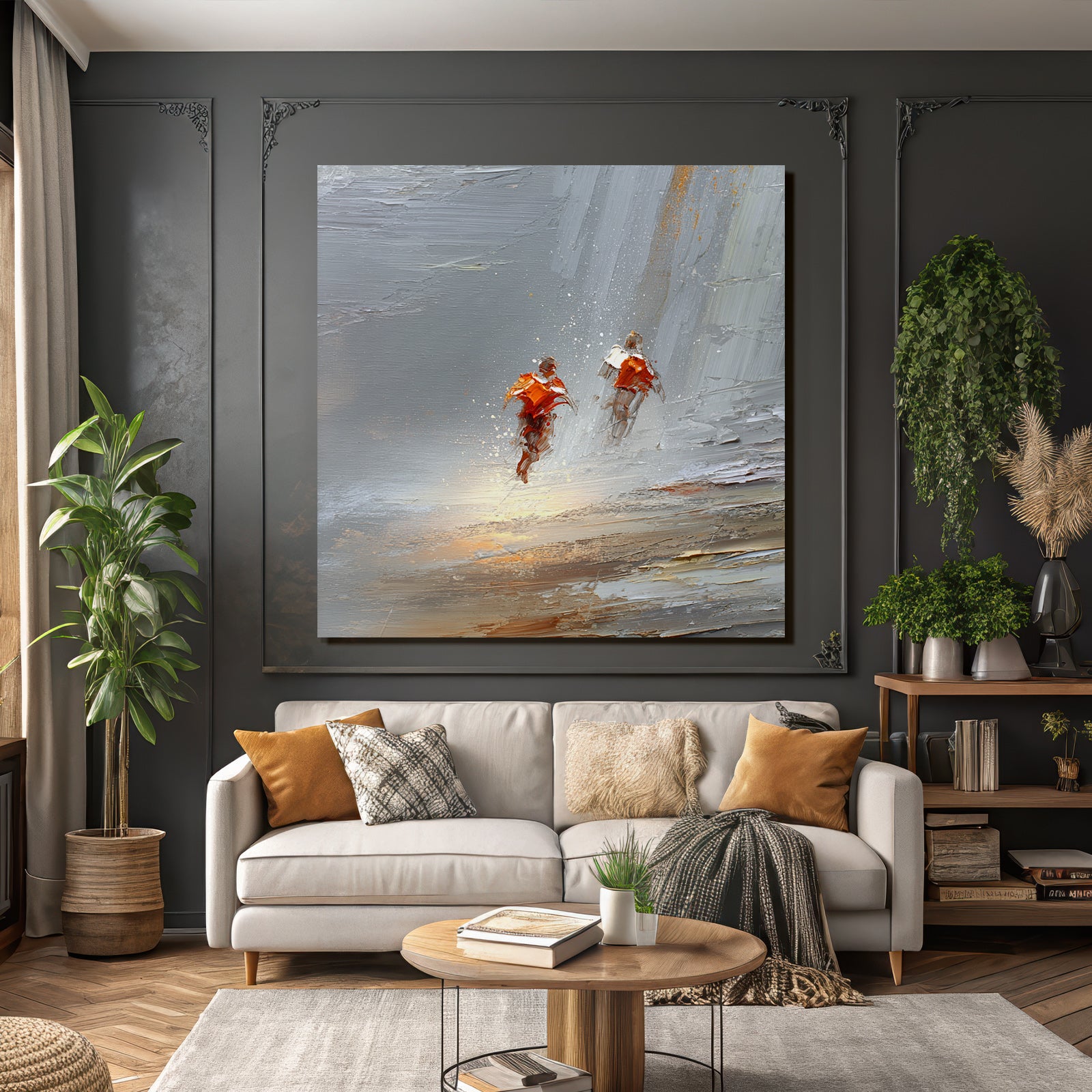 Laue Freiheit In Der Bewegung Abstracte Malerei