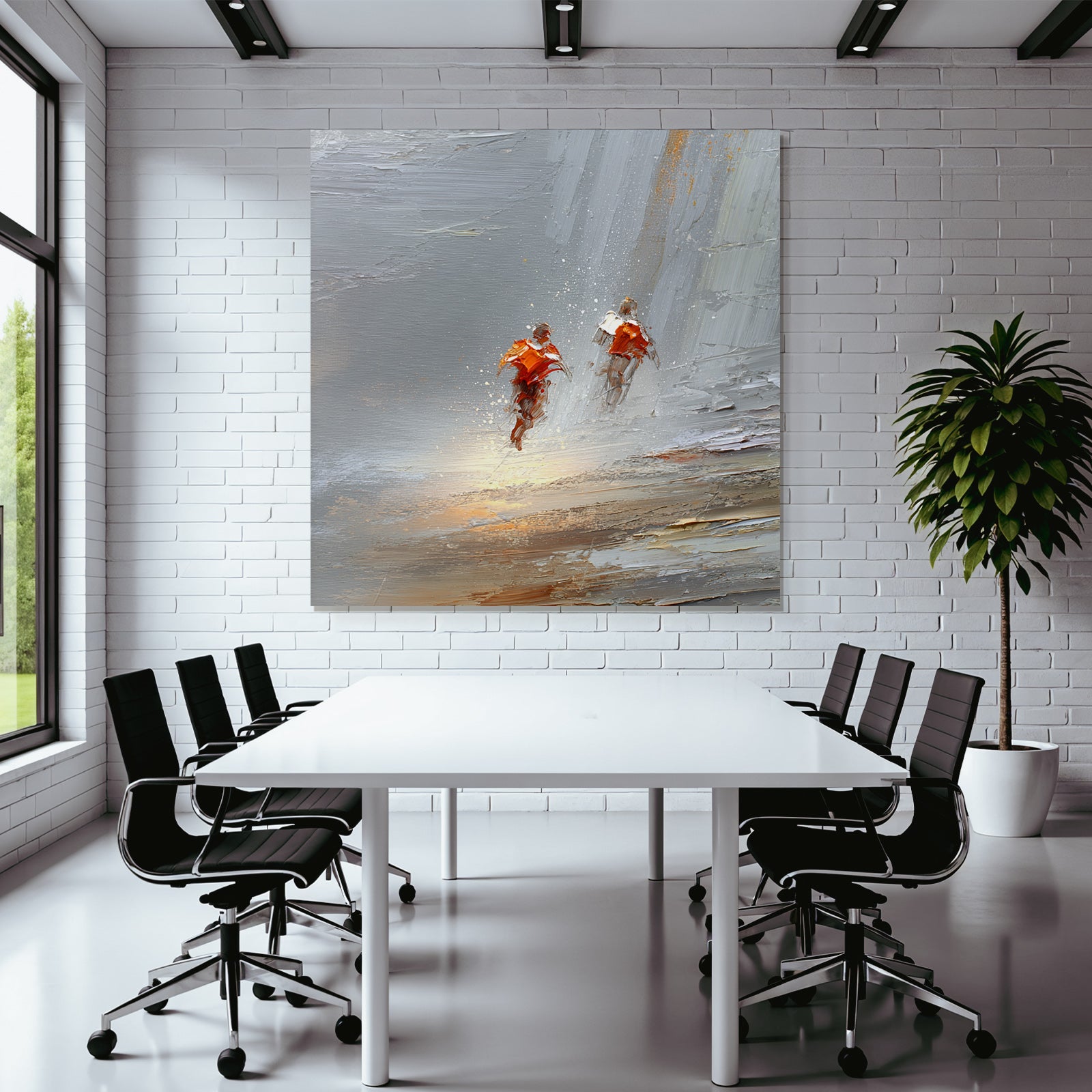 Laue Freiheit In Der Bewegung Abstracte Malerei