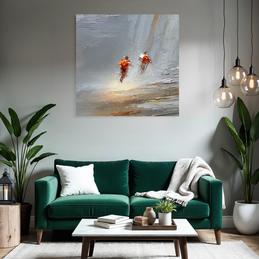 Laue Freiheit In Der Bewegung Abstracte Malerei