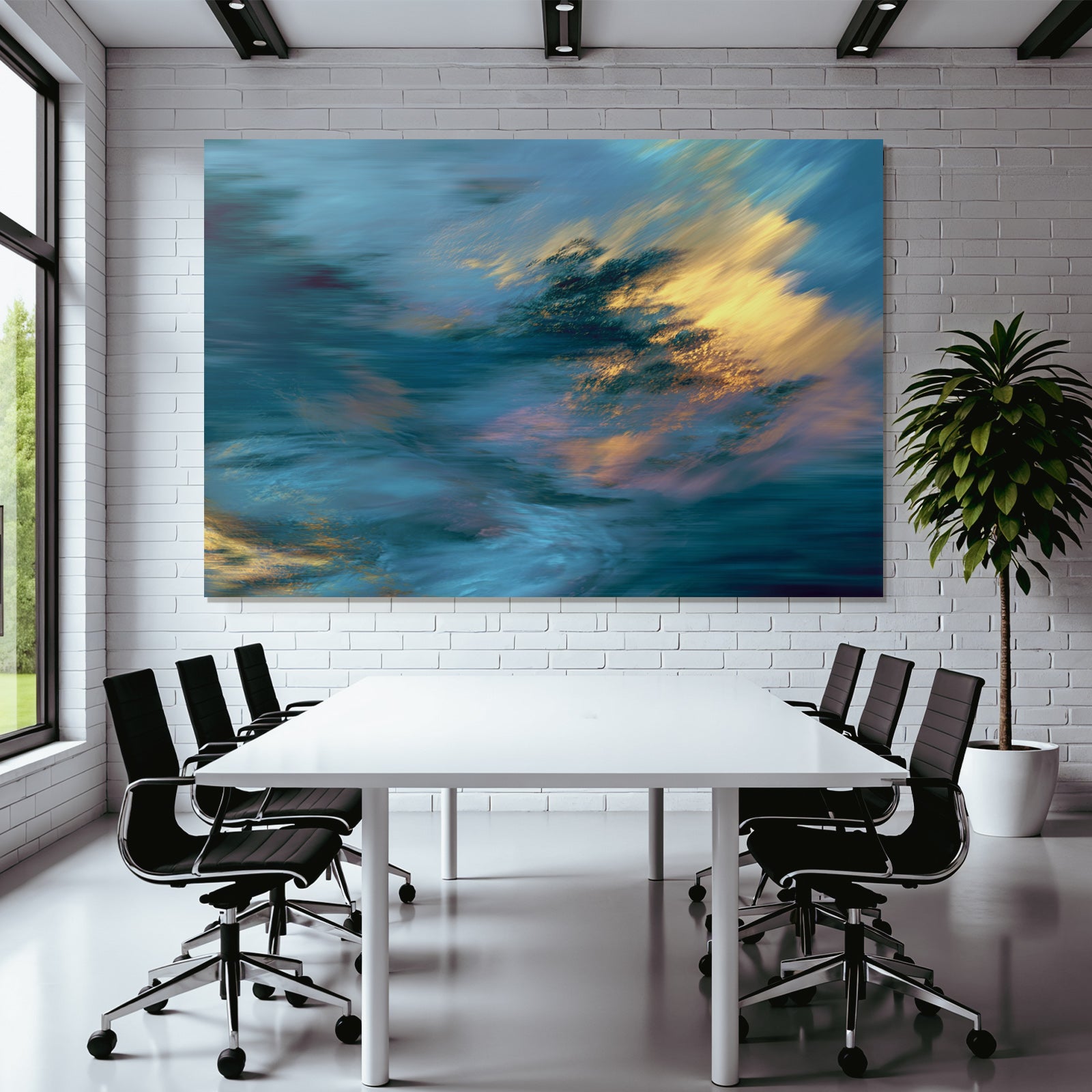 Abstrakte Repräsentation Swirling Farben Blau Teal Gold Rosa