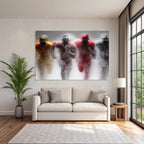 Athleten In Bewegung Spritziger Sport Background Fussballspieler