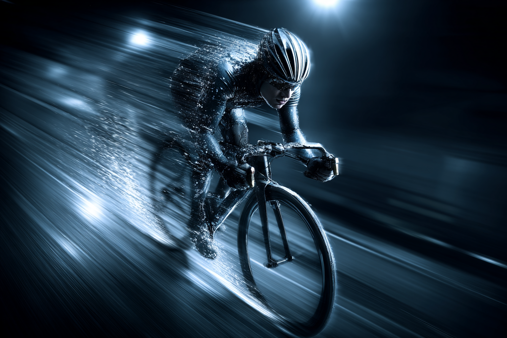 Dynamische Radsportler Im Geschwindigkeitsspiel Mit Blur Effekt | Sport und Bewegung | Themen und Hobbys